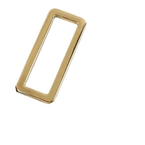 CLENEA 10 Stück Metall-Gurtband, quadratische Einstellschnallen, Taschen-Rucksack-Schnalle, Verschlüsse, DIY-Hardware-Zubehör(Light Gold,20mm) von CLENEA