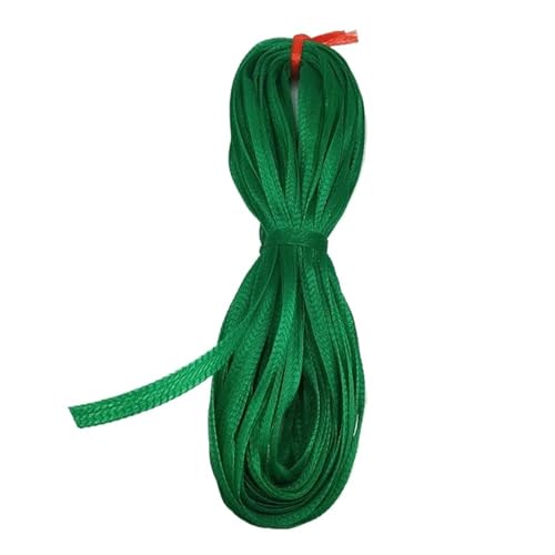 CLENEA 100 Meter Schneiden Netzbeutel Halbzeuge Supermarkt Nuss Gemüseverpackung Netzbeutel Nylon elastische Schrumpfnetzabdeckung(Green) von CLENEA