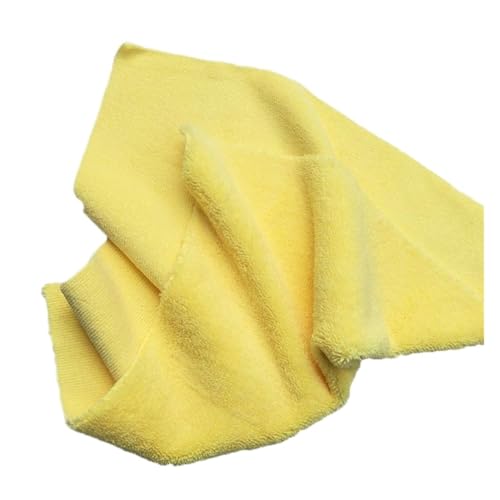 CLENEA 1PCS Mehrzweck Plüsch Mikrofaser Randlosen Reinigung Handtuch Haushalt Reinigung Tuch Lappen Auto Waschen Handtuch Reinigung Werkzeug(Yellow) von CLENEA