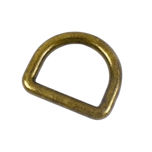 CLENEA 30 Stück 10–38 mm Metall-Verschlussschnallen, Taschengurt, Rucksackgurtband, D-Verschluss, Gürtelschlaufen, Verschluss for DIY-Handtaschen, Nähen(Dark Yellow,13mm) von CLENEA