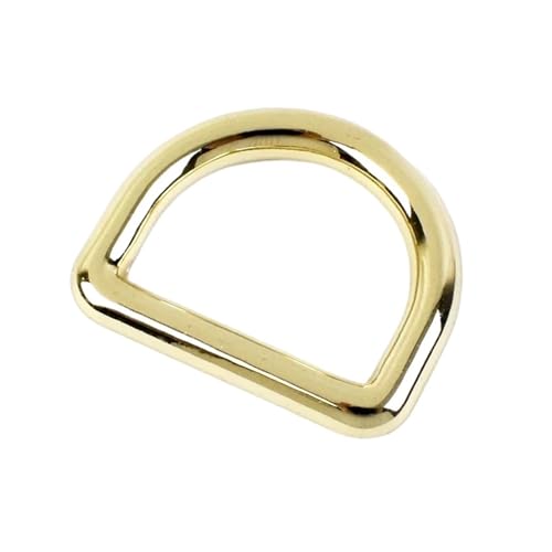 CLENEA 30 Stück 10–38 mm Metall-Verschlussschnallen, Taschengurt, Rucksackgurtband, D-Verschluss, Gürtelschlaufen, Verschluss for DIY-Handtaschen, Nähen(Gold,16mm) von CLENEA