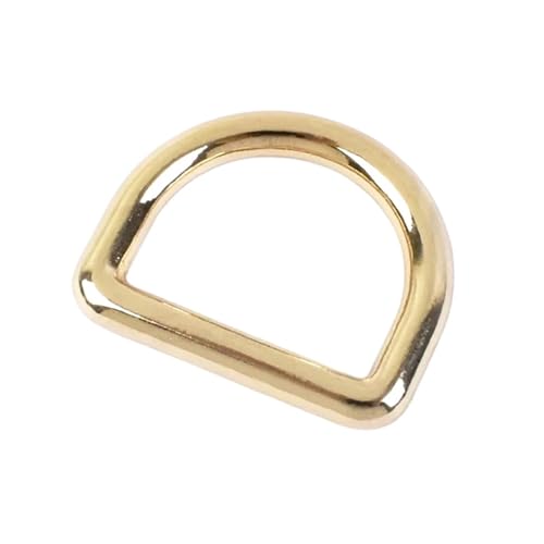 CLENEA 30 Stück 10–38 mm Metall-Verschlussschnallen, Taschengurt, Rucksackgurtband, D-Verschluss, Gürtelschlaufen, Verschluss for DIY-Handtaschen, Nähen(Light Gold,20mm) von CLENEA