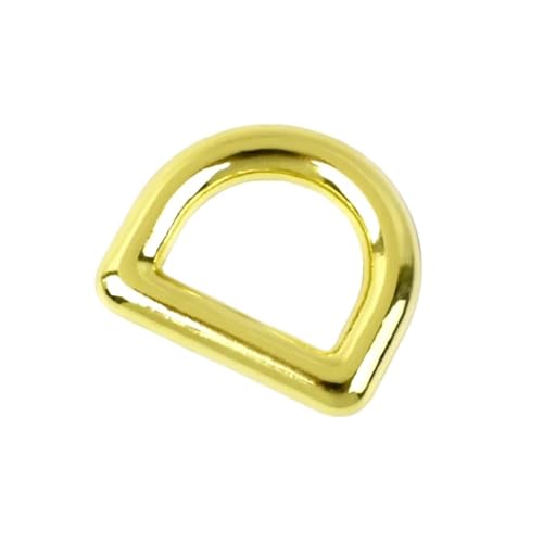 CLENEA 30 Stück 10–38 mm Metall-Verschlussschnallen, Taschengurt, Rucksackgurtband, D-Verschluss, Gürtelschlaufen, Verschluss for DIY-Handtaschen, Nähen(Yellow,13mm) von CLENEA