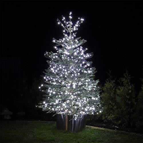 CLGarden Premium Lichterkette 600 LED Generalüberholt 60m außen innen Strom 5 Jahre Garantie Balkon Weihnachtsbaum von CLGarden