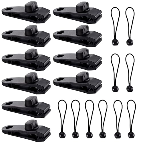 Zeltplanen Clips,20 Pcs Verriegelungsgriff Clip,Klemmen Für Planen,Einstellbar Robuster Verriegelungsgriff Clip Für Markisen, Camping Im Freien, Pool Planen von CLHXWU