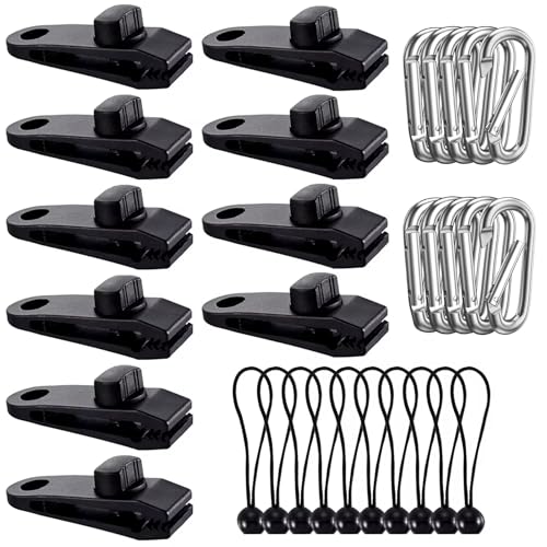 Zeltplanen Clips,30 Pcs Verriegelungsgriff Clip,Klemmen Für Planen,Einstellbar Robuster Verriegelungsgriff Clip Für Markisen, Camping Im Freien, Pool Planen von CLHXWU