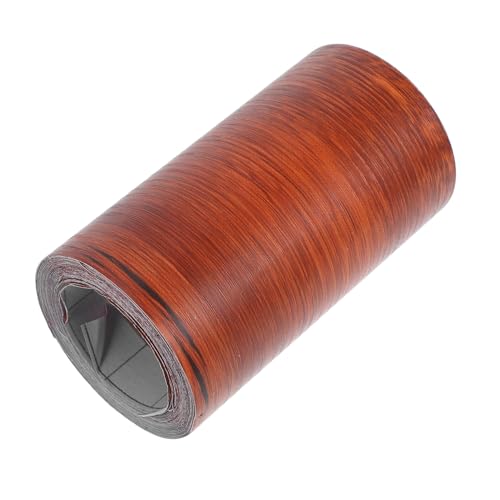 CLISPEED 1 Rolle Aufkleber mit Holzmaserung Selbstklebendes Holzband Holzmaserung Klebeband Dekoratives Holzband Reparaturband für Holzmaserung Klebeband, das wie Holz aussieht PVC Brown von CLISPEED