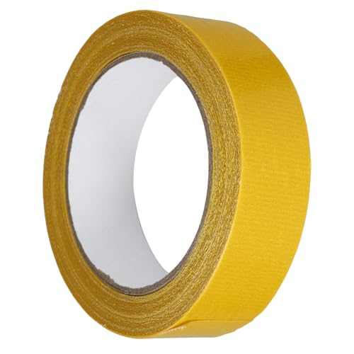 CLISPEED 1 Rolle Doppelseitiges Klebeband Gewebeband Dekoratives Klebeband Bastelband Klebebänder Hochleistungs-klebeband Reparaturband Stoffband Klebeband Für Teppich Yellow Ballaststoff von CLISPEED