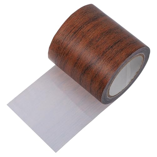 CLISPEED 1 Rolle Reparaturband Für Holzmaserung Spiegelrahmen Abziehen Und Aufkleben Holzband Farbiges Klebeband Holzpflaster Farbiger Fleck Tapetenrand Holzmaserungsbänder Brown Papier von CLISPEED