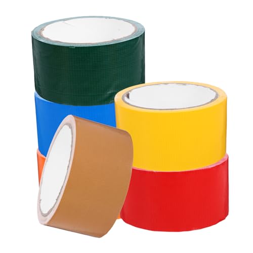 CLISPEED 1 Satz Farbiges Klebeband Messband Multifunktionales Klebeband Wasserdichtes Klebeband Starkes Klebeband Vielseitiges Klebeband Wasserdichtes Band Bunte Klebebänder Stoff 6 Rollen von CLISPEED