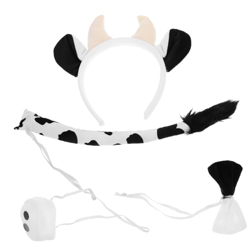 CLISPEED 1 Satz Kuhkostüm Tierstirnband Cosplay-Tierkostüm Halloween-Tierkostüm animal toys tier kuh plüschtier Kindergartenkostüm Halloween-Cosplay-Zubehör Schwamm von CLISPEED