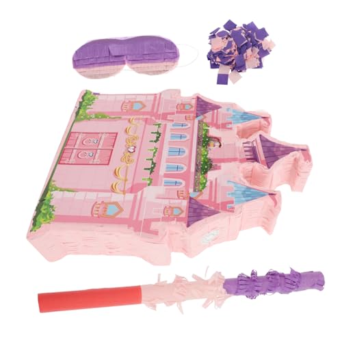 CLISPEED 1 Set Prinzessin-Schloss-Pinata kinderparty Pinata Spiel Süßigkeitenbehälter Piñata Partydekorationen für Prinzessinnen prinzessin geburtstagsdekoration Prinzessin Gastgeschenke von CLISPEED