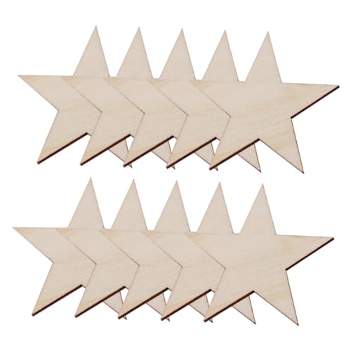 CLISPEED 100 Stück Holzsterne DIY Bastelchips zum Bemalen Beidseitig Bemalbar Natürliche Farbe Leichte Holzscheiben für Kinderhandwerk und Weihnachtsdeko CLISPEED 100 Stück Holzsterne DIY Bastelchips zum Bemalen Beidseitig Bemalbar Natürliche Farbe Leichte Holzscheiben für Kinderhandwerk und Weihnachtsdeko von CLISPEED