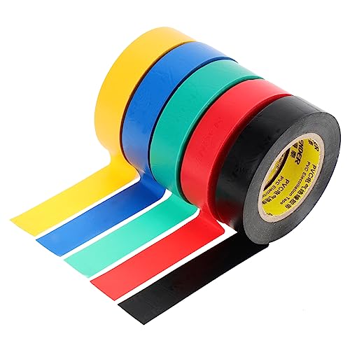 CLISPEED 10st Isolierband Elektrisches Klebeband Im Freien Buntes Klebeband Wasserdichtes Klebeband Für Den Außenbereich Klebeband Schwarz Farbiges Klebeband Elektrisches Band Colorful Pvc von CLISPEED