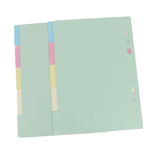 CLISPEED 2 Sets Mit 5 Registerpapier Loseblatt Buchplaner A5 Trennblätter Papier Trennblätter Farbige Trennblätter College Linierte Notizbuch Trennblätter Für Aktenordner Notizbuch CLISPEED 2 Sets Mit 5 Registerpapier Loseblatt Buchplaner A5 Trennblätter Papier Trennblätter Farbige Trennblätter College Linierte Notizbuch Trennblätter Für Aktenordner Notizbuch von CLISPEED