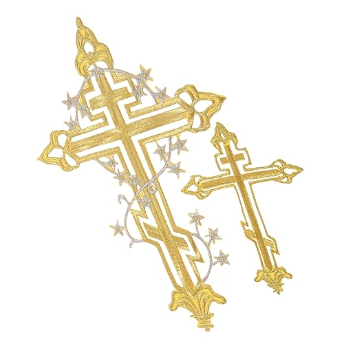 CLISPEED 2 Stück Kreuz-patch Kreuzen Jacke Verzierungen Flecken Bestickt Stickerei Kleidungsflicken Flicken Aufnähen Zarte Kleiderflicken Austauschbare Hutaufnäher Cartoon-hut-patches Stoff CLISPEED 2 Stück Kreuz-patch Kreuzen Jacke Verzierungen Flecken Bestickt Stickerei Kleidungsflicken Flicken Aufnähen Zarte Kleiderflicken Austauschbare Hutaufnäher Cartoon-hut-patches Stoff von CLISPEED