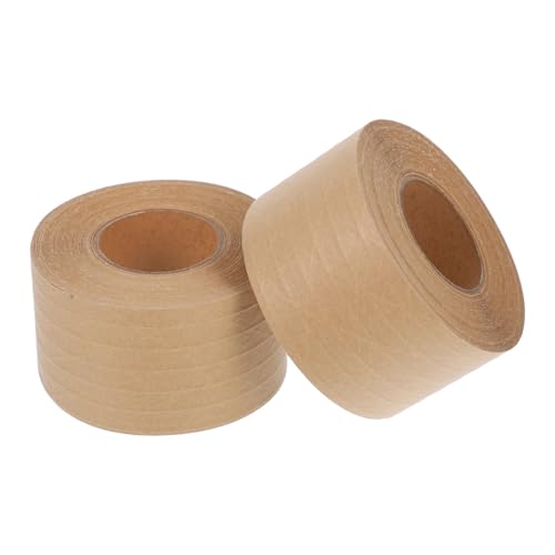 CLISPEED 2st Klebeband Aus Kraftpapier Massenband Gummiertes Papier Sich Bewegendes Band Farbiges Packband Braunes Packband Klebeband Nachfüllt Packband Aus Kraftpapier Pappband Brown von CLISPEED