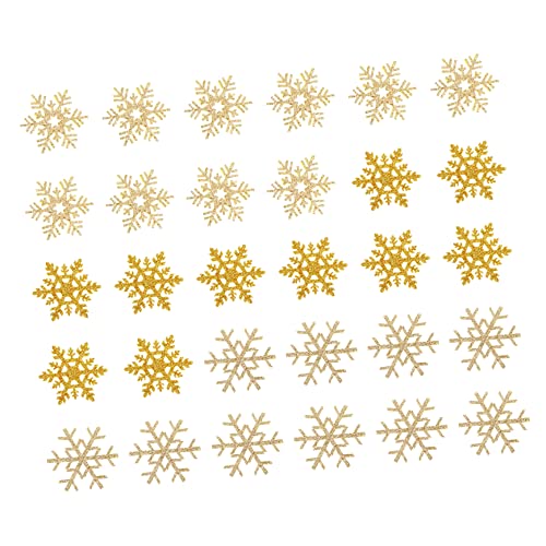 CLISPEED 30 Stück Handgefertigte Materialien für Haaraccessoires Schneeflocken-Applikation bestickt Dekorationen Nähzubehör Weiß Party Schneeflockenflecken Flicken für Kleidung Stoff Golden CLISPEED 30 Stück Handgefertigte Materialien für Haaraccessoires Schneeflocken-Applikation bestickt Dekorationen Nähzubehör Weiß Party Schneeflockenflecken Flicken für Kleidung Stoff Golden von CLISPEED
