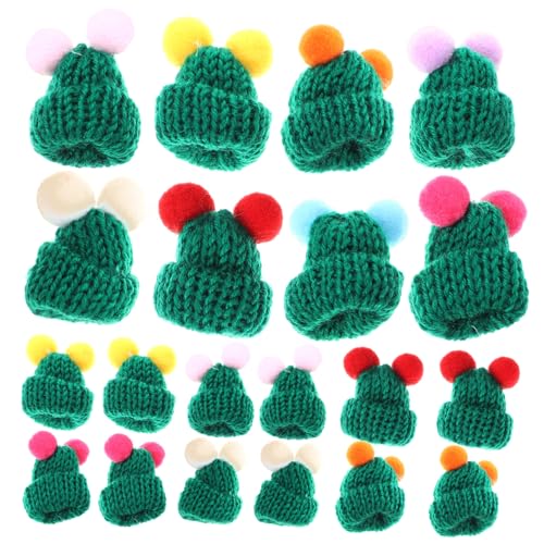 CLISPEED 30 Stück Teiliges Mini Strickmützen aus Wollgarn Niedliche Miniatur Weihnachtsmützen für DIY Basteln Puppenhut und Weihnachtsbaumschmuck Geeignet als Dekoration und CLISPEED 30 Stück Teiliges Mini Strickmützen aus Wollgarn Niedliche Miniatur Weihnachtsmützen für DIY Basteln Puppenhut und Weihnachtsbaumschmuck Geeignet als Dekoration und von CLISPEED