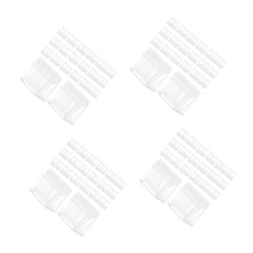 CLISPEED 4 Sätze Aktenordner Schreibwaren Organizer Multifunktionale Clips Kunststoffklammern Extra Große Büroklammer Jumbo-büroklammern Für Papier Plastik Transparent 20 Stück * 4 von CLISPEED