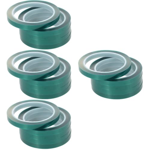 CLISPEED 4 Sätze Wärmeübertragungsband Stopper Wasserdicht Hitzebeständiges Klebeband Hitzebeständiger Klebeband Professionelles Isolierband Verschleißfestes Heizband Green 5 Rollen * 4 von CLISPEED