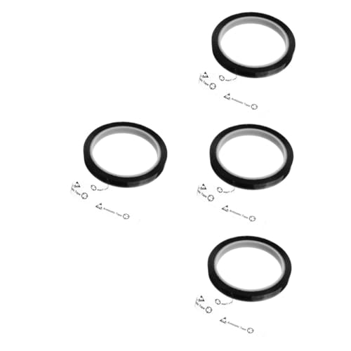 CLISPEED 4 Stück Antistatisches Klebeband Sperrband Abdeckband Doppelseitiges Klebeband Leitfähiges Klebeband Warnband Versiegelndes Verpackungsband Emi-abschirmband Leitfähiges Band Hoch von CLISPEED