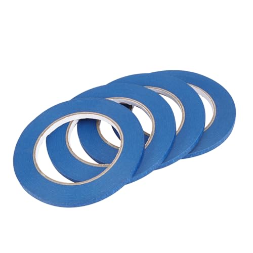 CLISPEED 4 Stück wichtige Sommervorräte Beschriftungsband blaues Malerband Abdeckband malen Schattenpapier insulation tape hitzebeständiges klebeband auto klebeband Autozubehör Blue von CLISPEED