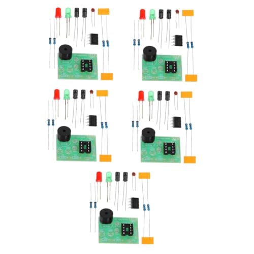 CLISPEED 5 Sätze Elektronischer Bausatz Diy-elektronikbausatz Multivibrator Bausatz Bastelset Elektronik Diy-lötübungsset Elektronikbausatz Selber Machen Epoxidharz 3 Stück * 5 von CLISPEED