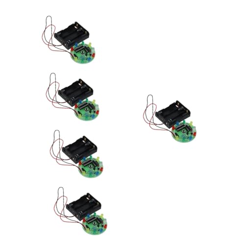 CLISPEED 5 Sätze Schweißset Lötkit-Projekt DIY Kleine Glühbirne DIY-Experiment Mit Elektrischen Schaltkreisen DIY Wissenschaftsspielzeug Kleines Glühbirnen-Experiment Plastik Green von CLISPEED