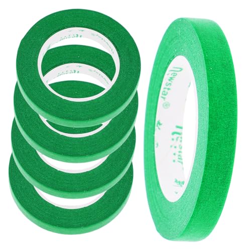 CLISPEED 5St Abdeckband auto sprühband Klebeband Kantenabschlussband Kunstband Trimmband farbiges Band buntes Washi Tape Malerband Bandbeschriftung Beschriftungsband Papier Green von CLISPEED