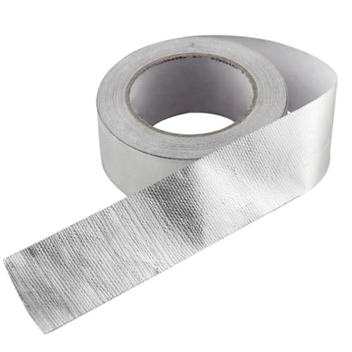 CLISPEED Aluminium Klebeband, Metallisches Dichtband Für Hohe Und Niedrige Temperaturen, Wasser- Und Dampfdicht, Gasbeständig, Robust, Geeignet (25 M) von CLISPEED