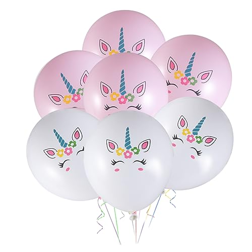 CLISPEED Einhorn Latexballons Rosa Bunte Geburtstagsballons Für Kindergeburtstag Hochzeit Und Weihnachtsfeiern Süße Partyballons Für Kreative Dekoration von CLISPEED