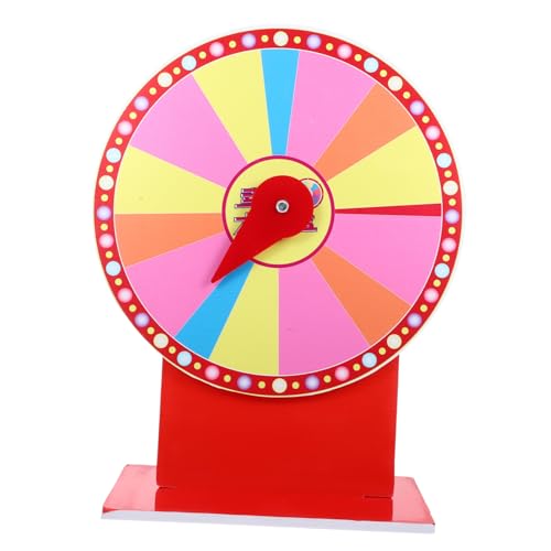 CLISPEED Rotierendes Preisrad mit Farbiger LED Abwischbar und Selbstbeschriftbar Leichtes Tisch preisrad aus PVC und Metall für Partyspiele Karneval und Kindergartenveranstaltungen CLISPEED Rotierendes Preisrad mit Farbiger LED Abwischbar und Selbstbeschriftbar Leichtes Tisch preisrad aus PVC und Metall für Partyspiele Karneval und Kindergartenveranstaltungen von CLISPEED