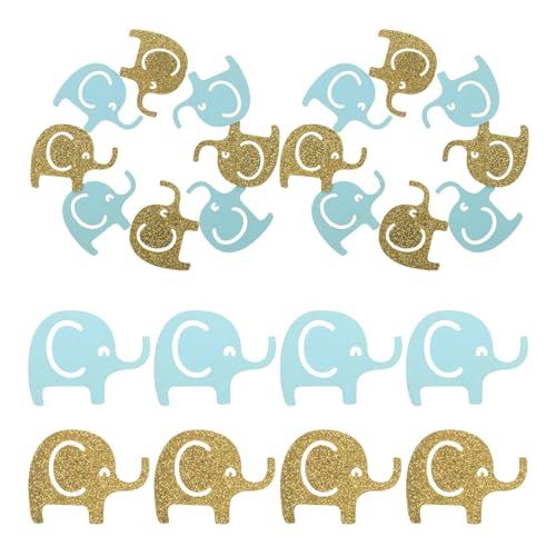 CLISPEED Süßes Elefanten-Konfetti-Papier: Cartoon-Elefanten-Konfetti- Elefanten-Konfetti-Babys-Partyzubehör von CLISPEED
