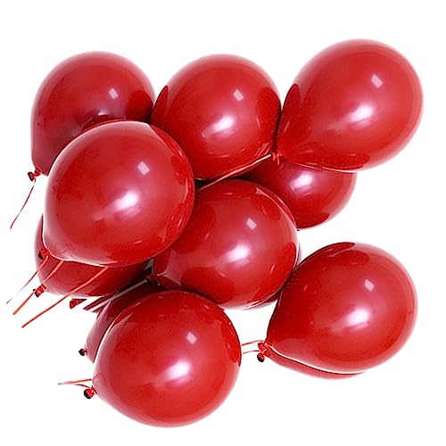 CLISPEED Zarte Matte Latexballons Rubinrot Perfekte Dekoration Für Geburtstagsfeiern Hochzeiten Und Feste Ballons Für Stilvolle Anlässe von CLISPEED