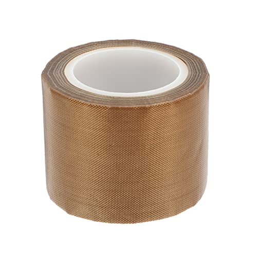 CLISPEED braunes Band Klebstoff Isolierband aus Schaumstoff Magnetband hitzebeständiges klebeband heat resistant tape Hausbedarf selbstklebendes Hochtemperaturband Glasfasergewebe Brown von CLISPEED