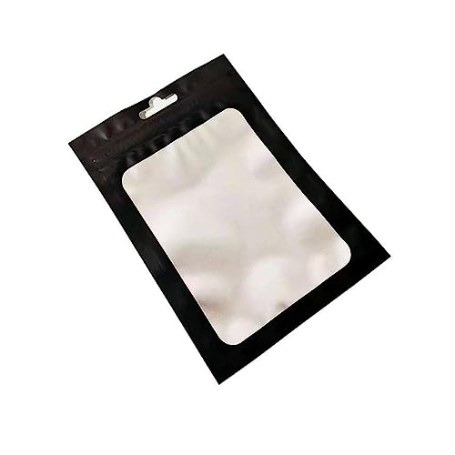 CLSSLVVBN 100 Stück Nachsorgebeutel Sorgen für Frische Polyethylen Material zum Verpacken von Kaffeebohnen Leichte Handyhülle, Schwarz, 6x10cm von CLSSLVVBN