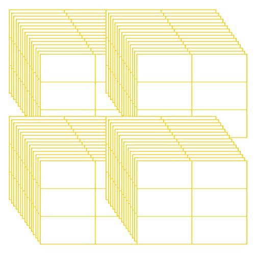 CLVPAI Weiße Etiketten-aufkleber,Universal Klebeetiketten,Adressetiketten,für Gläser Kisten Schule Büro Küche (50 * 100mm) von CLVPAI