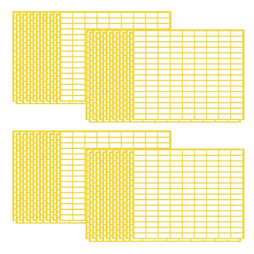 CLVPAI Weiße Etiketten-aufkleber,Universal Klebeetiketten,Adressetiketten,für Gläser Kisten Schule Büro Küche (8 * 20mm) von CLVPAI