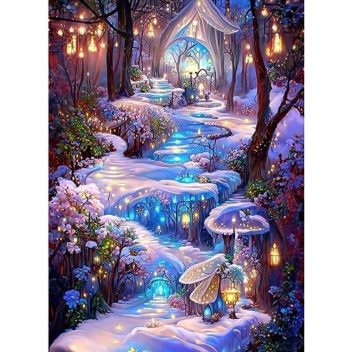 diamond painting erwachsene， Tree Diamond Painting Pictures Diamond Painting Adults Diamond Painting Children DIY Cross Embroidery Painting Kits Wall Decor 30 x 40 cm von CLYCTIP