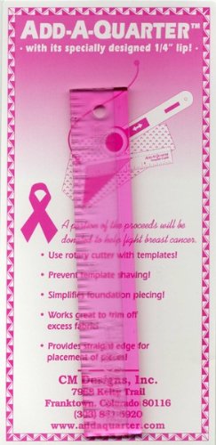 Quilter's Add A Quarter Ruler 6 Pink by CM Designs von CM Designs