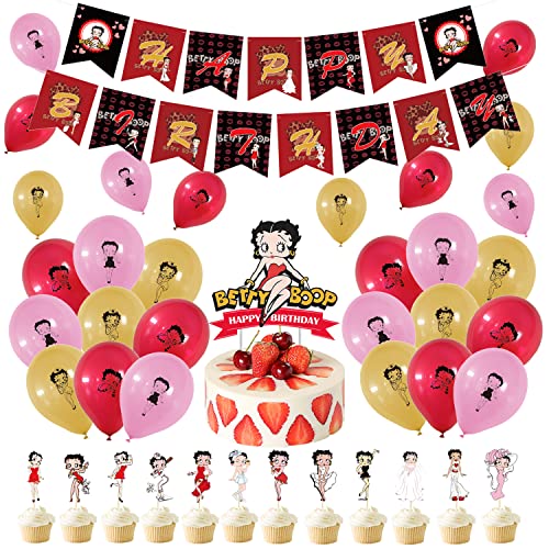 Deko Geburtstag Betty Boop Geburtstag Deko Betty Boop Luftballons Betty Boop Geburtstag Luftballons Betty Boop Party Deko Betty Boop Geburtstagsdeko Betty Boop Girlande Betty Boop Kuchendeckel von CMDXBD