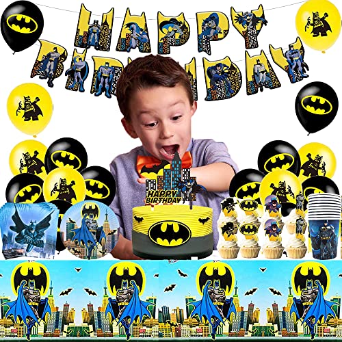 Luftballons Batman Geburtstag Deko Batman Luftballons Geburtstagsdeko Batman Party Deko Batman Partygeschirr Batman Party Geschirr Batman Party kuchen Deko Girlande Batman Geburtstag Dekoration von CMDXBD