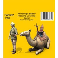 Afrikakorps Soldier Prodding Unwilling Camel von CMK