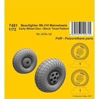 Beaufighter Mk.I/VI Mainwheels - Early Wheel Disk / Block Tread Pattern [Airfix] von CMK