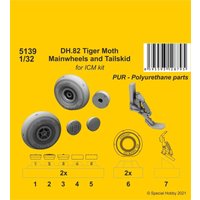 DH.82 Tiger Moth - Mainwheels and Tailskid [ICM] von CMK