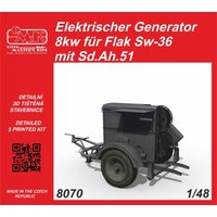 Elektrischer Generator 8kw für Flak Sw-36 mit Sd.Ah.51 von CMK