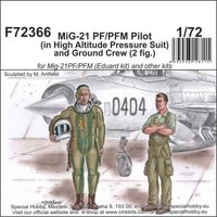 MiG-21 PF/PFM Pilot (in High Altitude Pressure Suit) and Ground Crew (2 fig.) von CMK