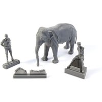 WWII RAF Mechanic in India + Elephant with Mahout (2 Figuren + Elephant) von CMK