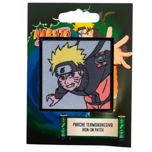 COMERCIAL MERCERA, Aufnäher Patches, Naruto, Aufnäher Ideal für Mützen, Jacken, T-Shirts oder Schultaschen, 100% Polyester, (Naruto Uzumaki) von CMM COMERCIAL MERCERA